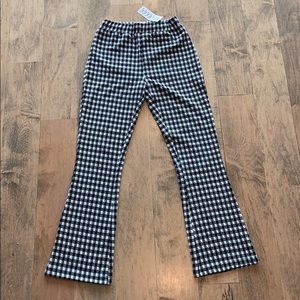 Kick Flare Gingham Pants